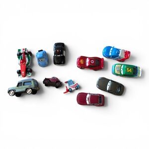Disney Pixar Cars Diecast Bundle –  Lot of 12 Vehicles 1:55 Play Condition